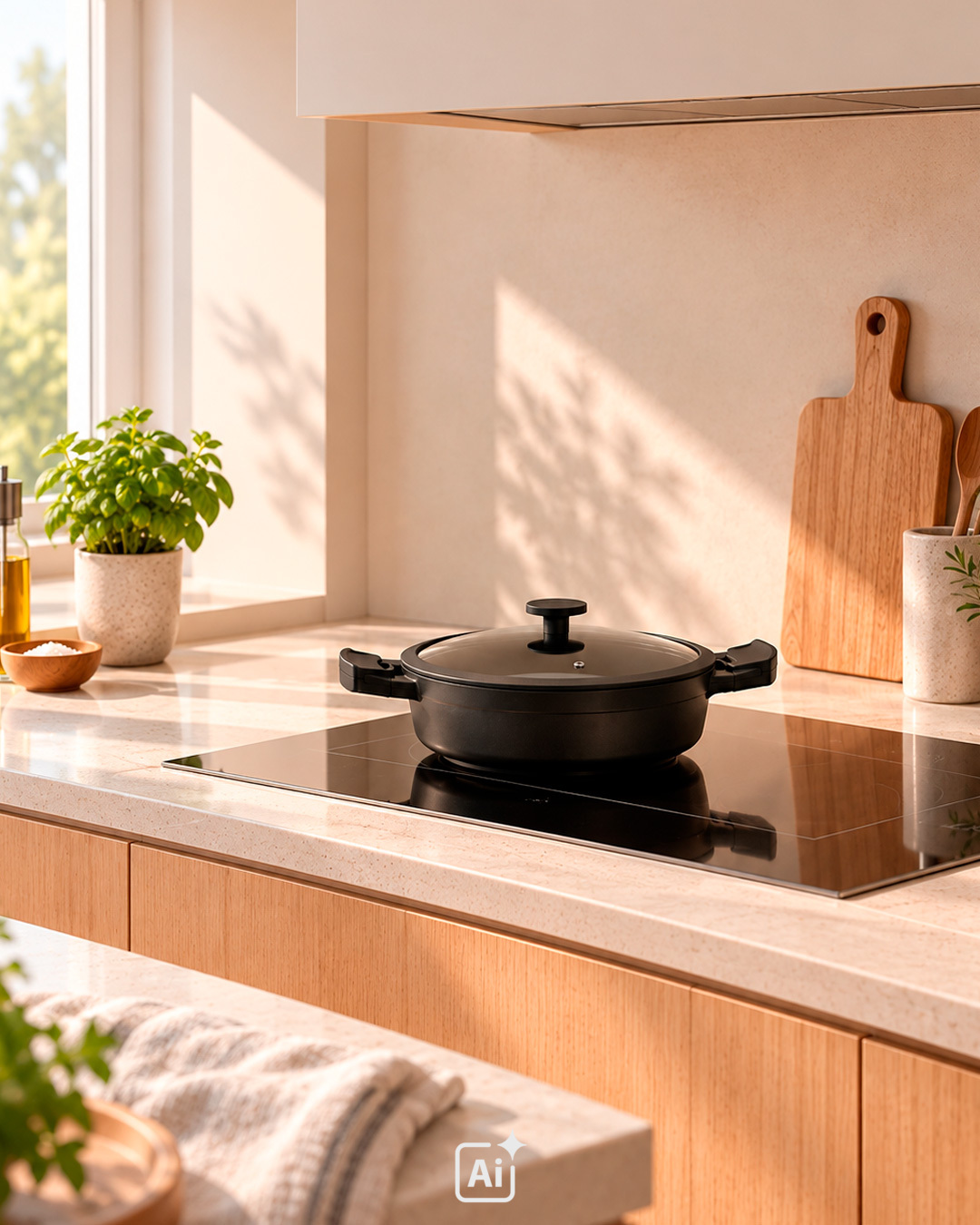 Sautégryde i slidstærkt design - 28 cm