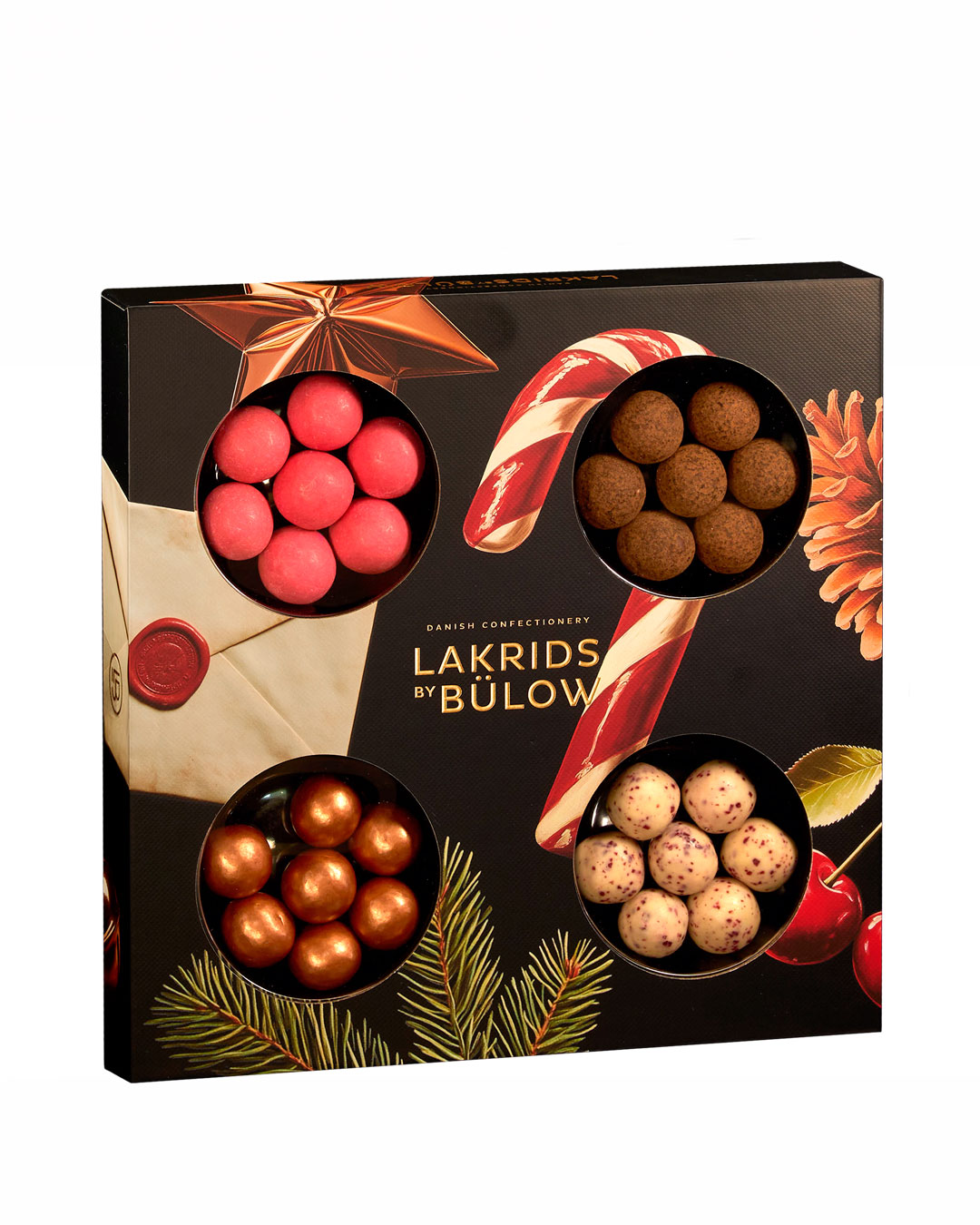 Gourmetlakrids med fire smagsvarianter - 165 g