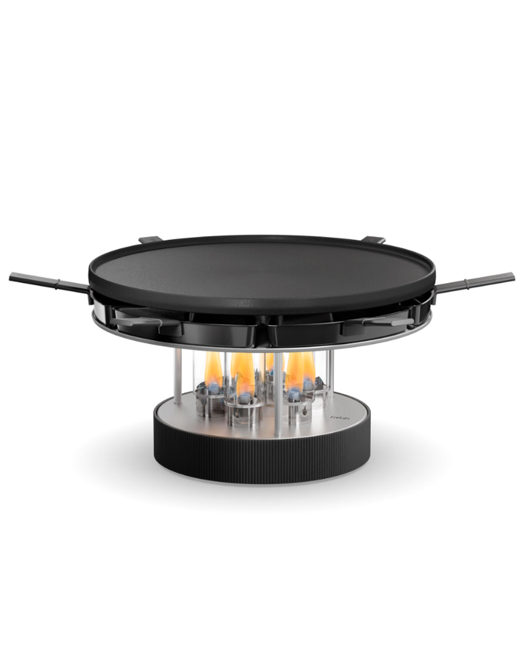 Kompakt bordgrill med åben ild
