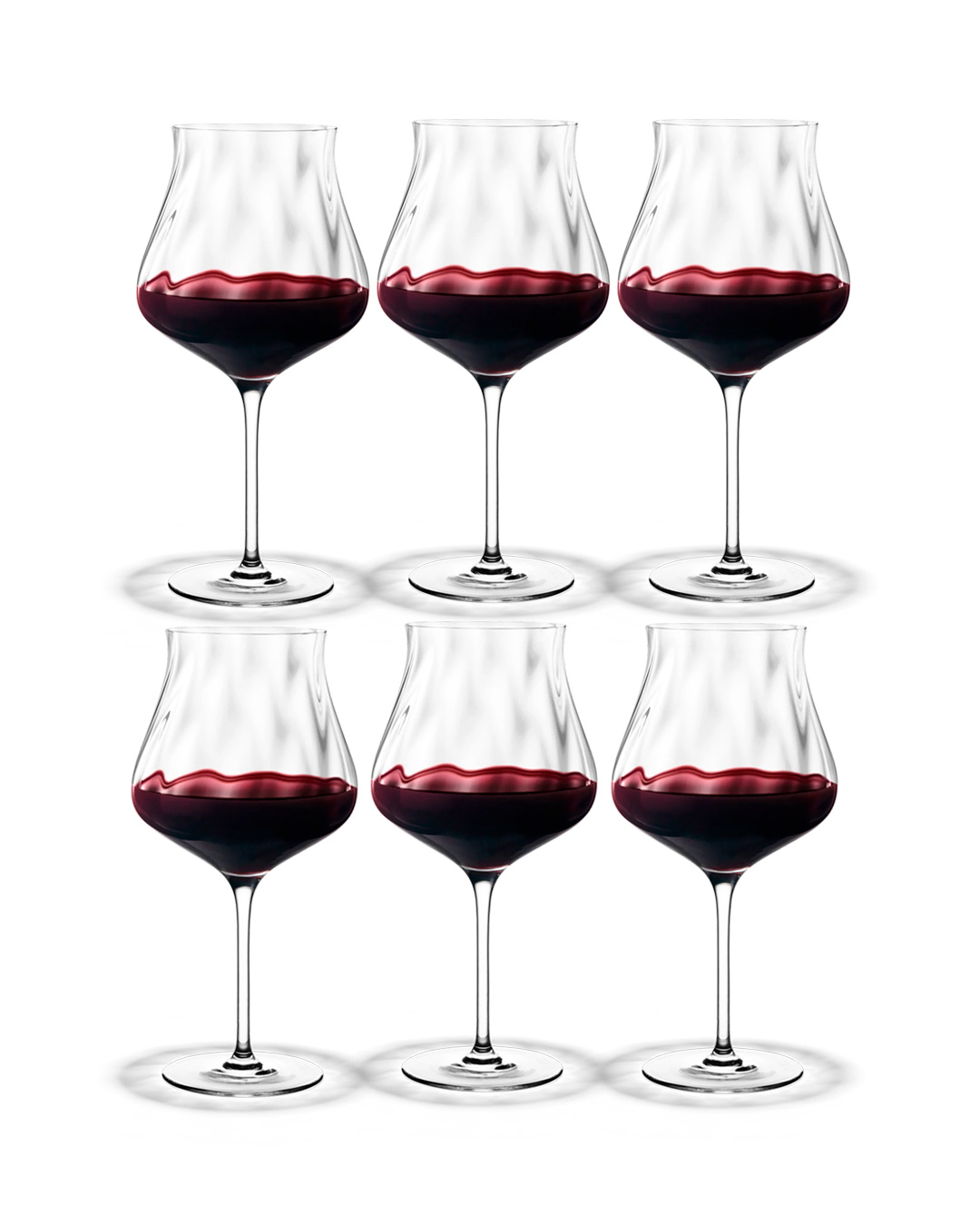 Elegante Glorious rødvinsglas - 6 stk