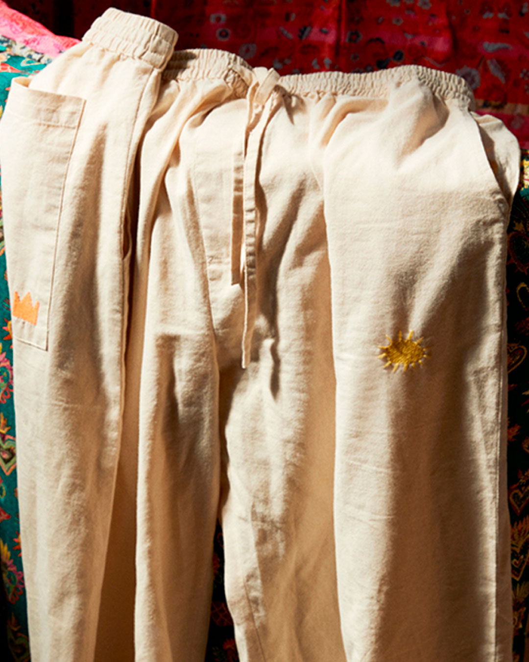 Avslappnade pyjamasbyxor