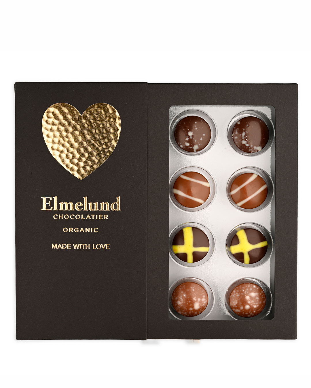 Dessertæske med 16 fyldte chokolader - 128 g