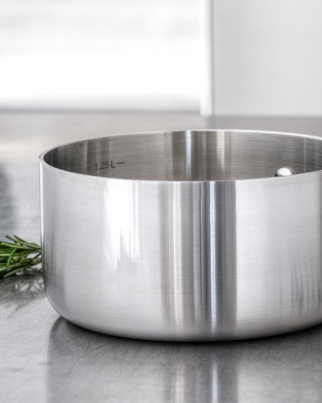Gastronomisk sovsegryde i rustfrit stål - 1,49 L