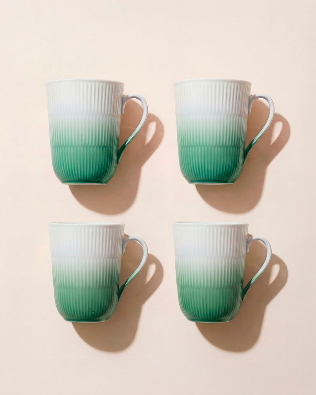 Smukke Iris krus med elegant farvegradient - 4 stk