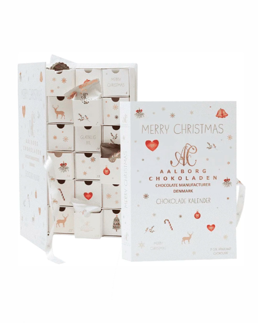 Luksusjulekalender med håndlavet chokolade - 350 g