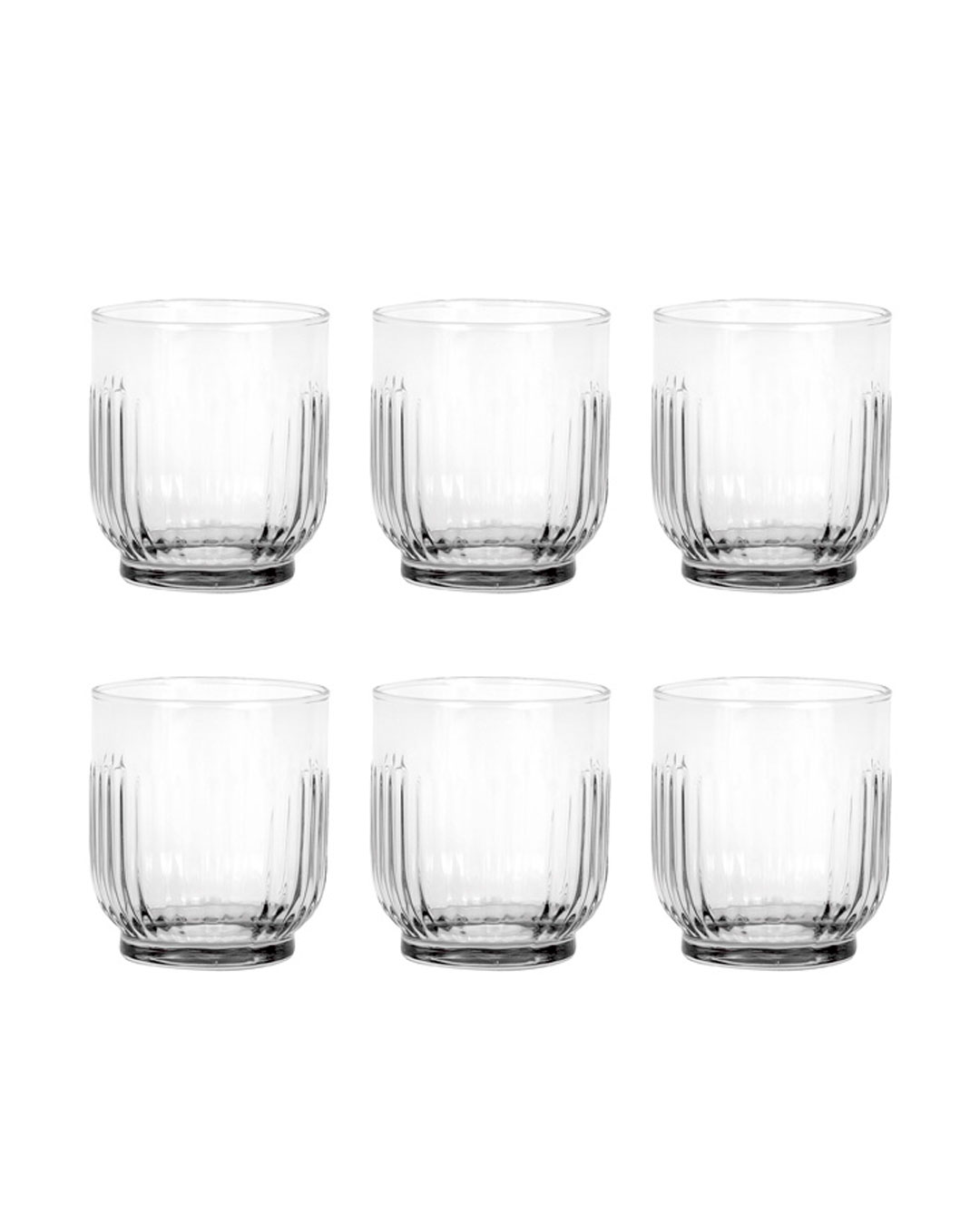 Elegante glas med mosaikmønster - 6 stk