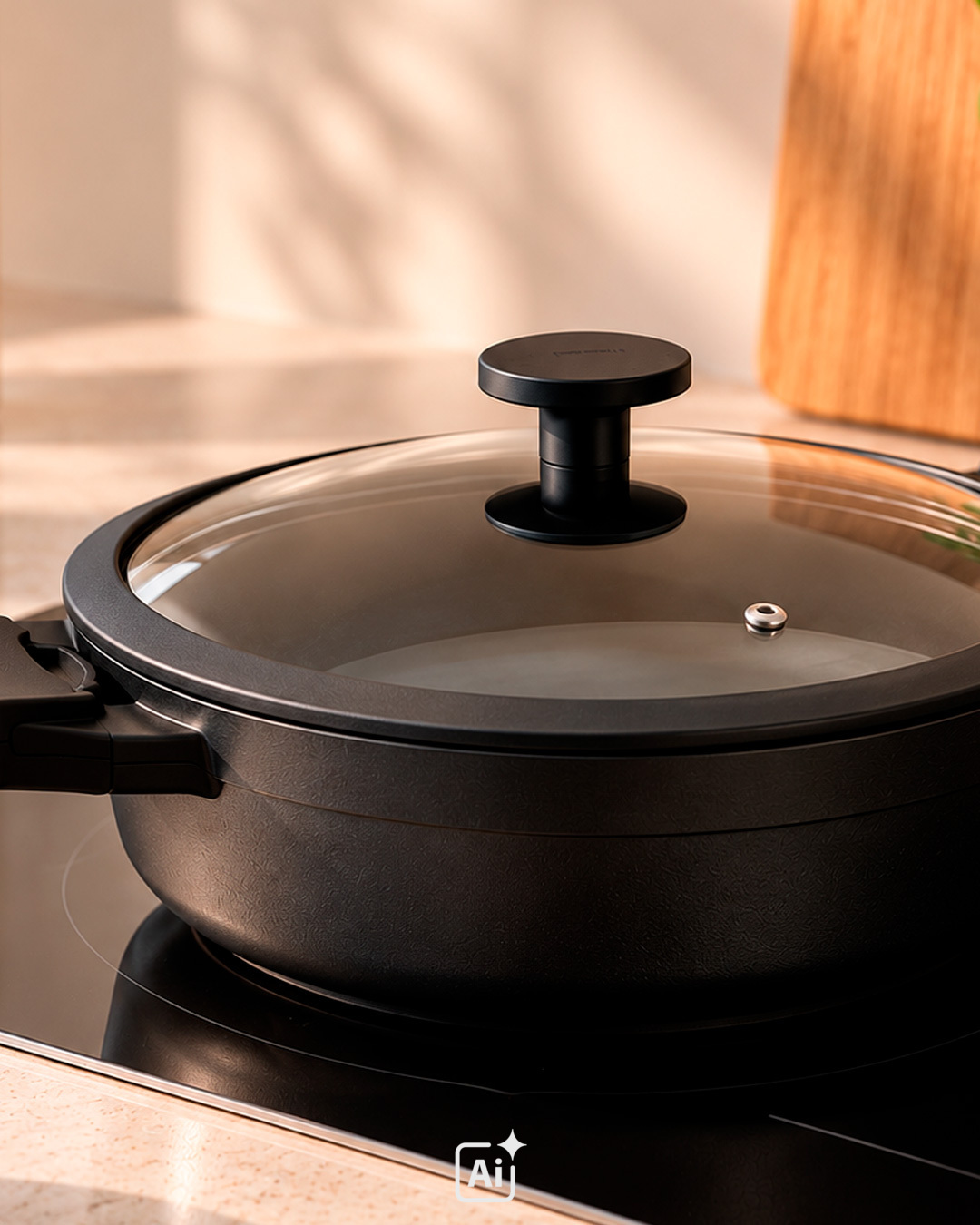 Sautégryde i slidstærkt design - 28 cm