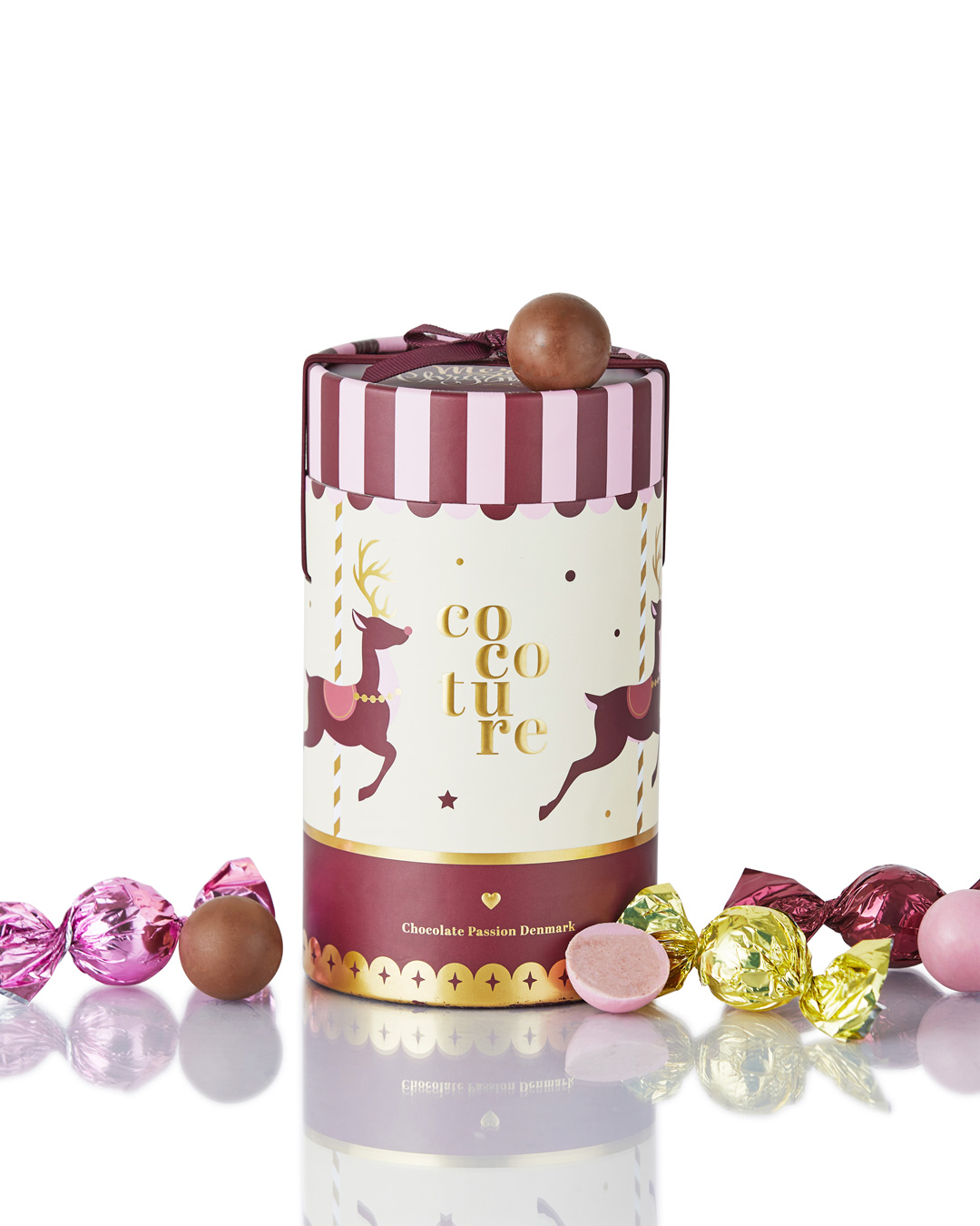 Dekorativ juleæske med chokolade - 250 g