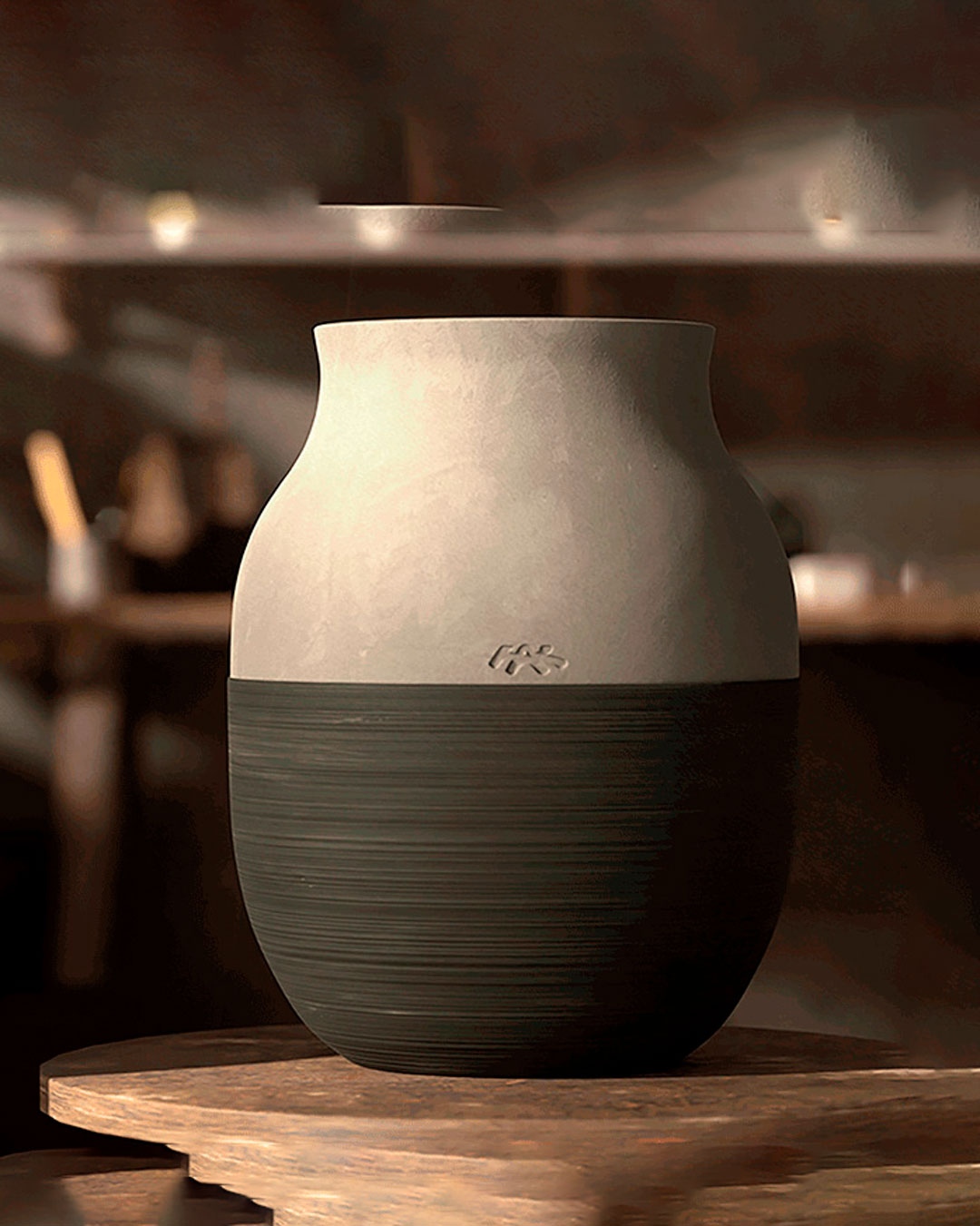 Ikonisk vase i cirkulært design