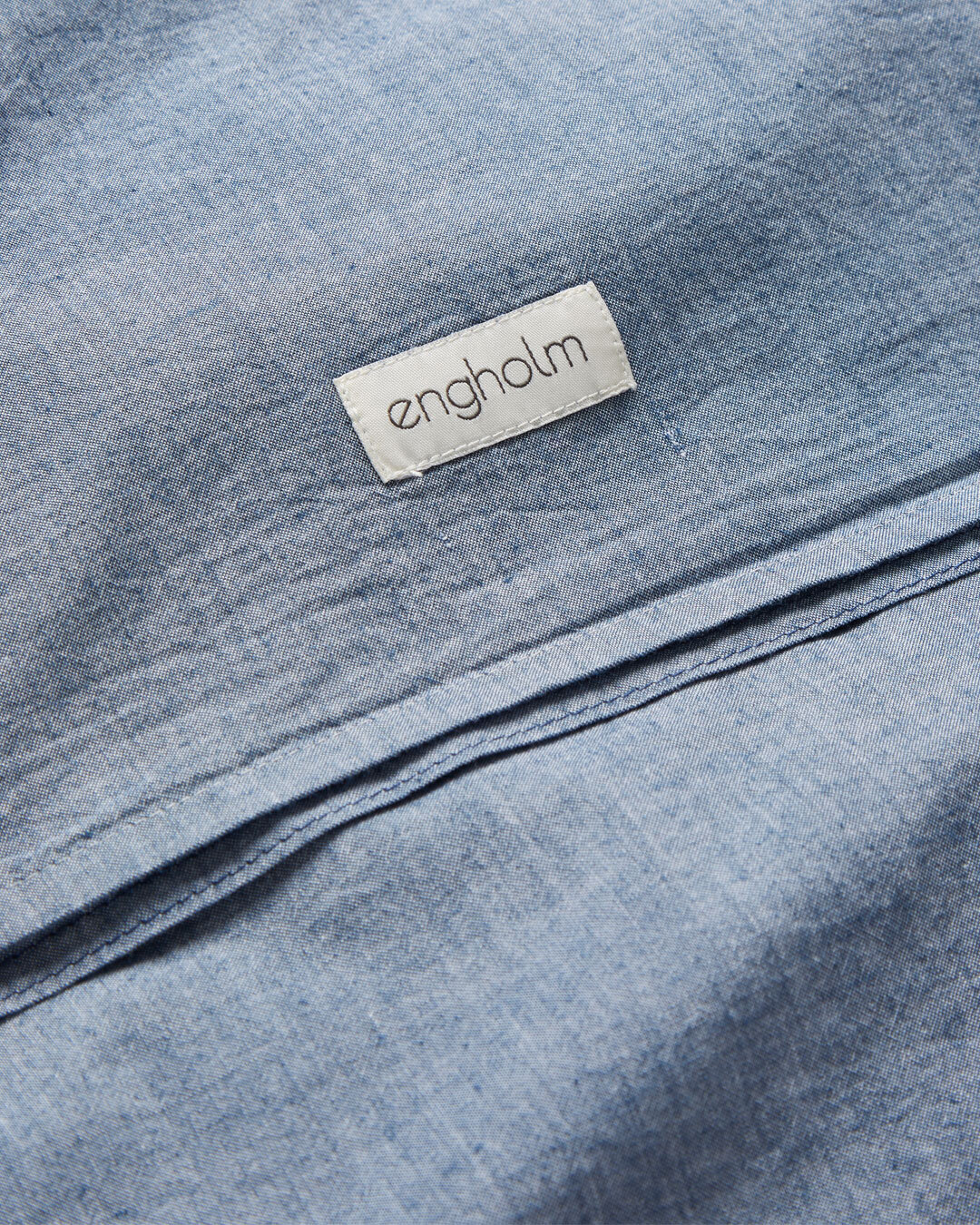 Elegant bomuldssengetøj i chambray-vævning