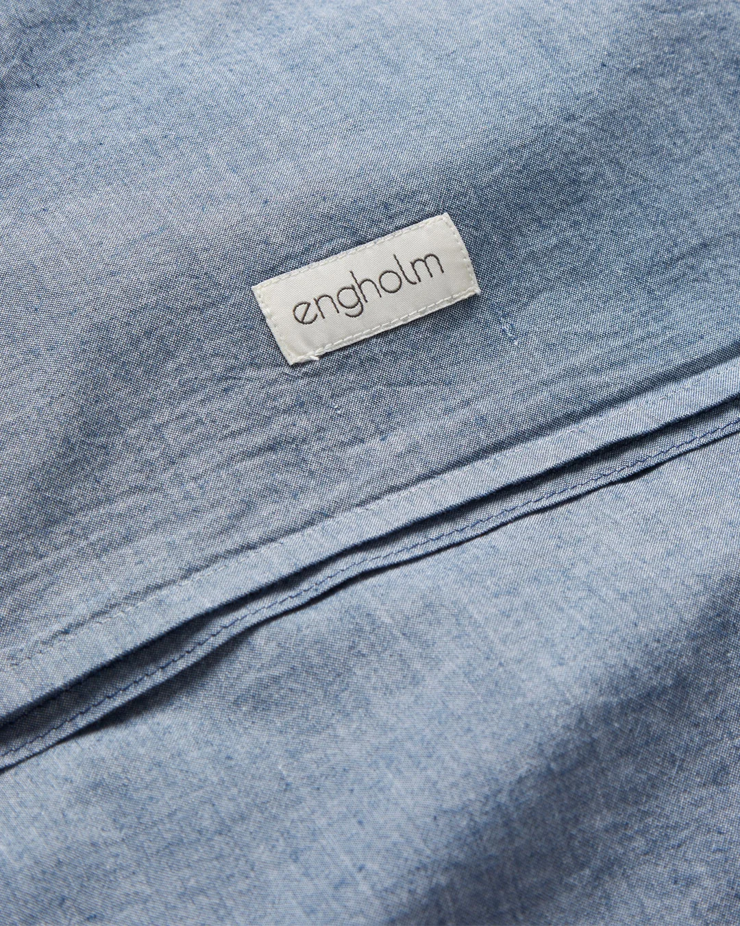 Påslakanset i chambray med elegant textur