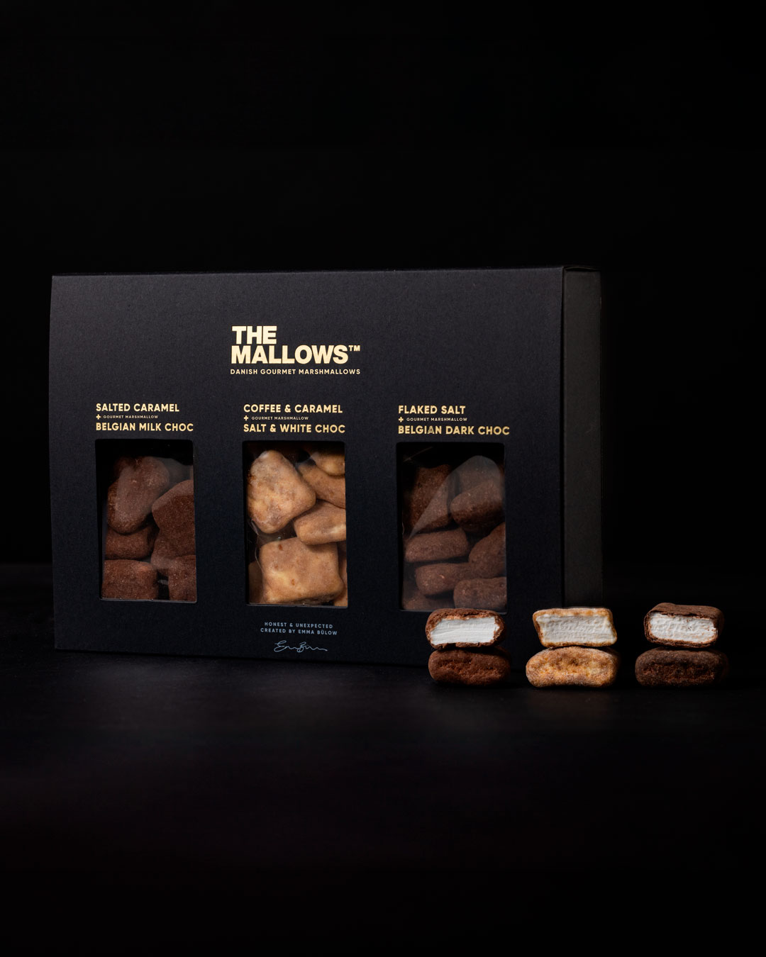 Luksus gaveæske med gourmetmallows - 150 g