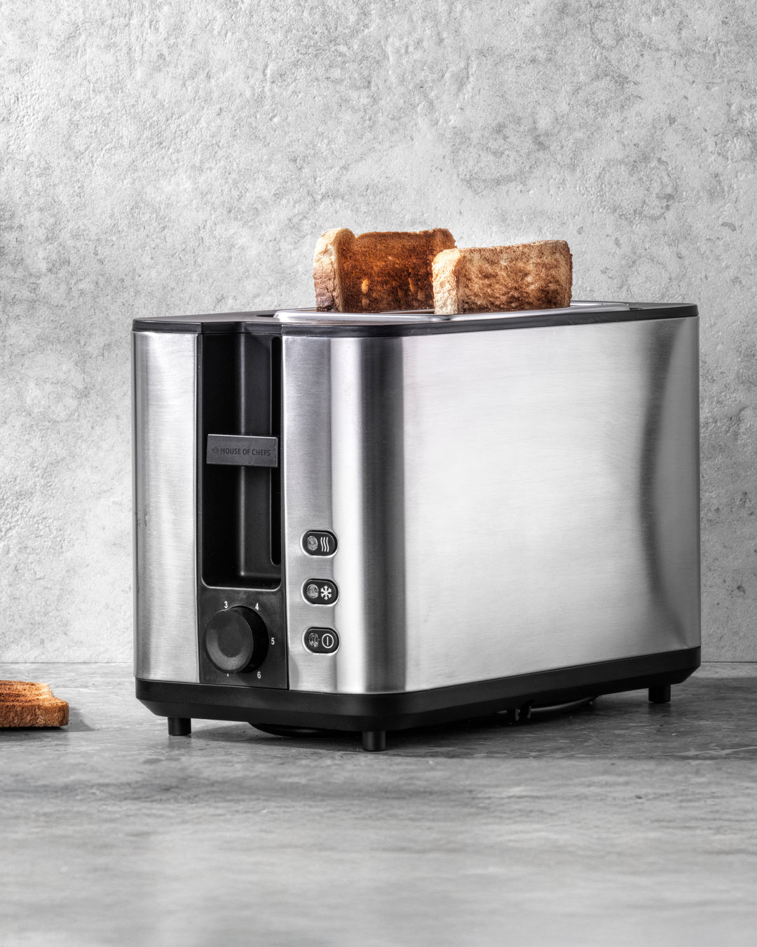 Toaster med justerbar ristning