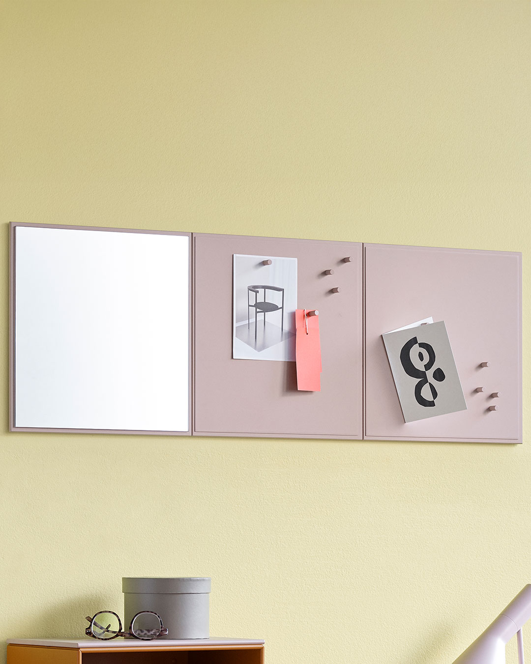 Magnetisk mini opslagstavle i minimalistisk design