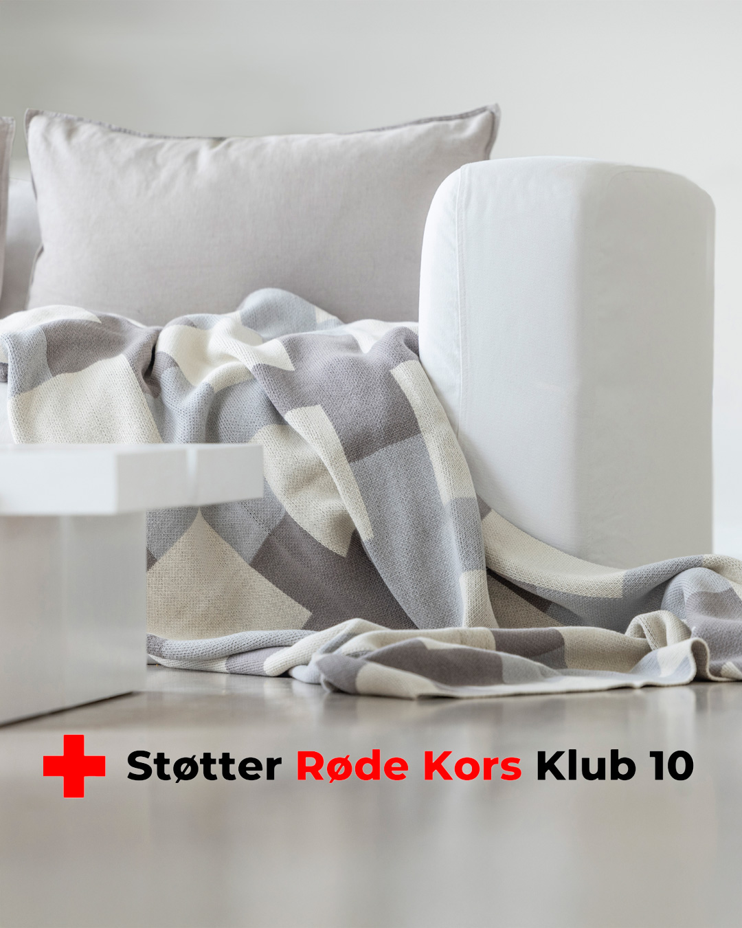 Elegant og blød plaid med fint mønster