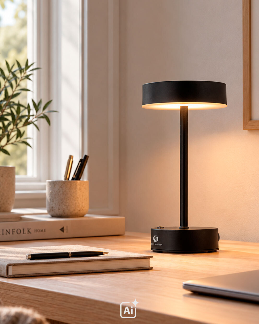 Sladdlös bordslampa i elegant design