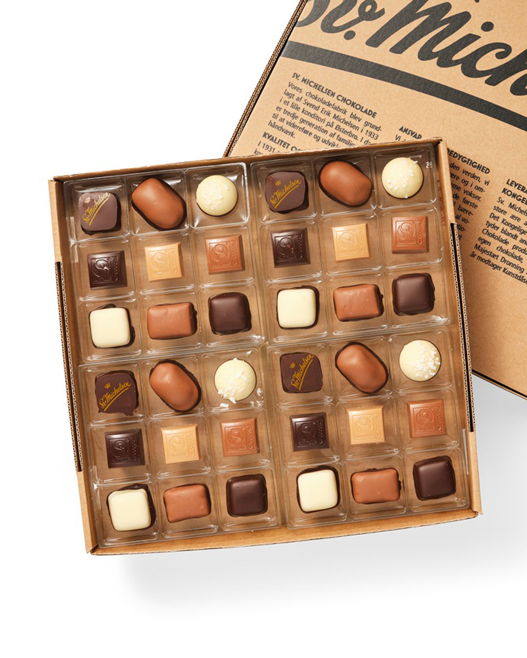 Klassisk chokoladeæske med fyldt chokolade - 360 g