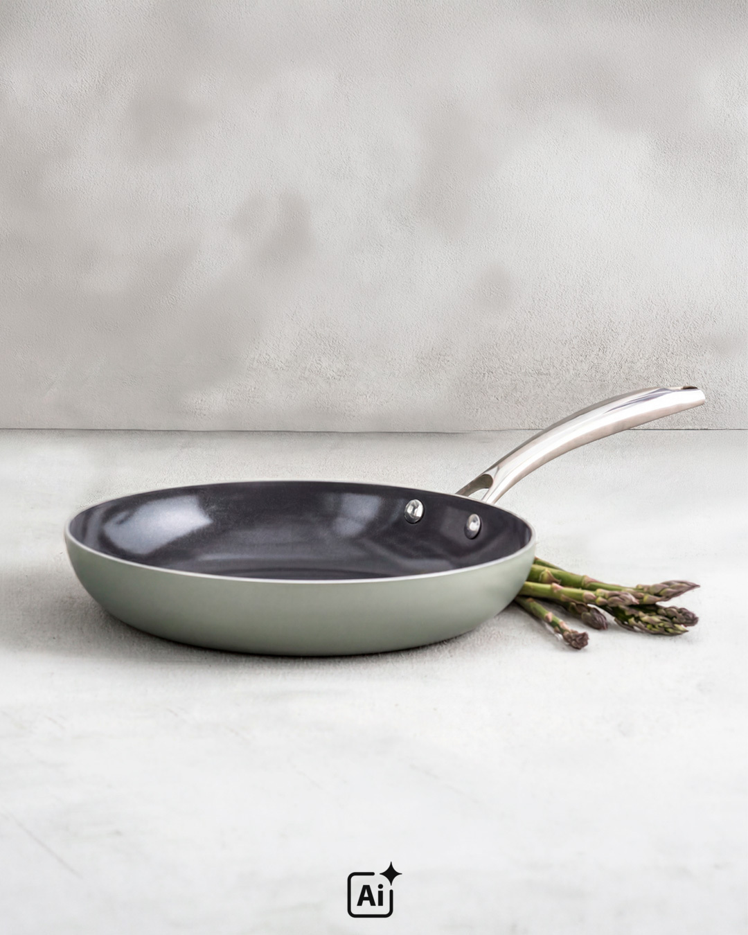 Stegepande i moderne farve og holdbart design - 24 cm