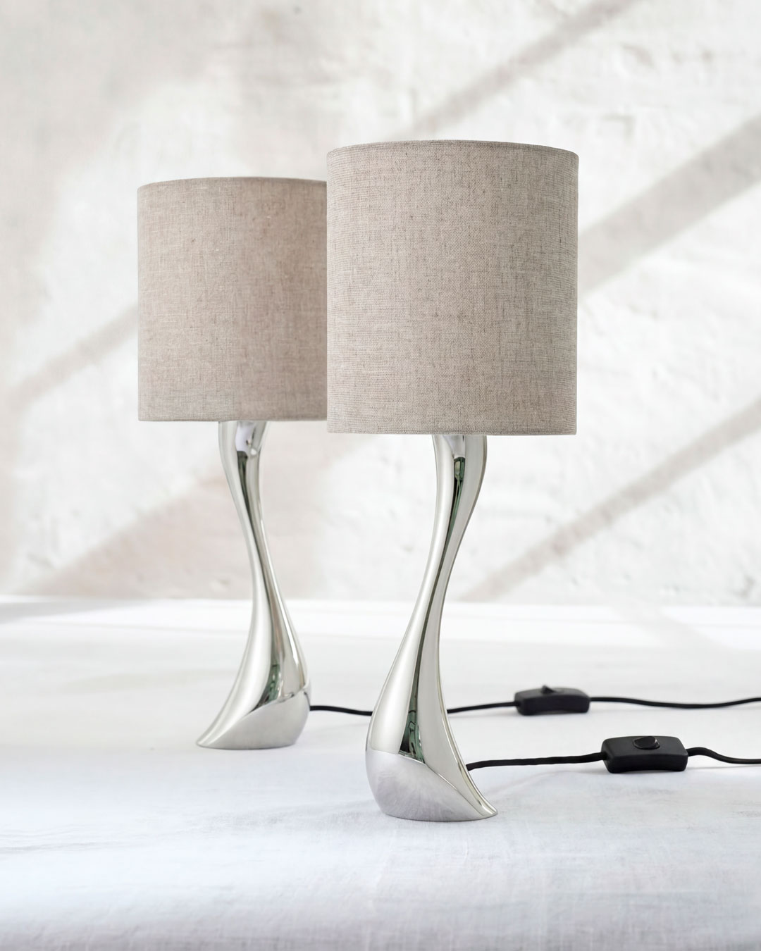 Elegant Cobra bordlampe - 2 stk