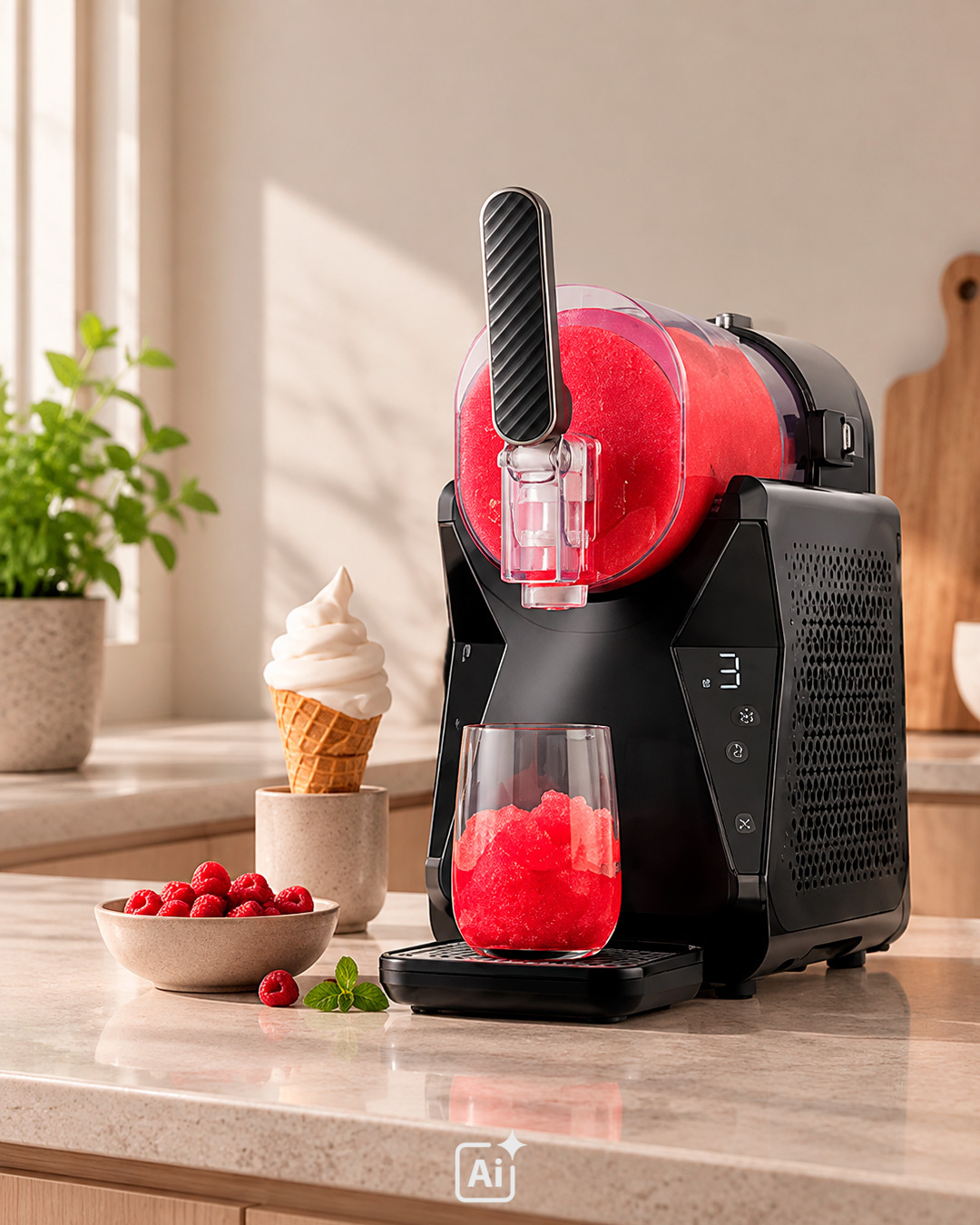 Kompakt Slush Ice maskine til hjemmelavede favoritter