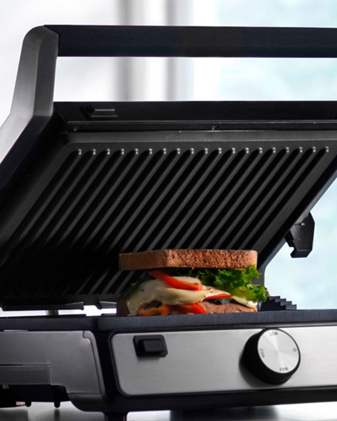 Lækker paninigrill i kompakt design