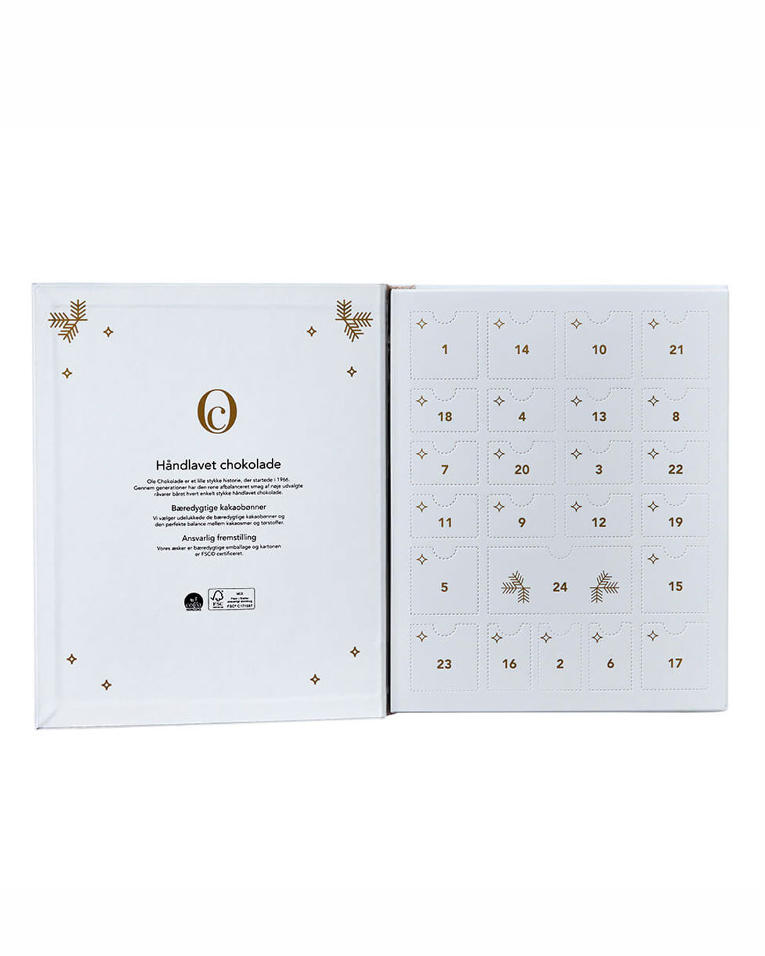 Luksusjulekalender til chokoladeelskeren - 338 g