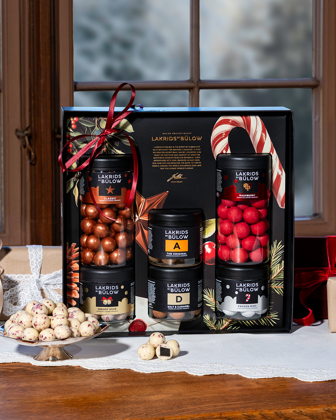 Gaveæske med seks varianter gourmetlakrids - 1.020 g